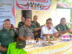 Desa Sungai Langan Ditetapkan Sebagai Kampung Pancasila Oleh Koramil Talang Ubi