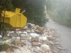 Tumpukan Sampah Pinggir Jalan PALI-Mura Talang Tumbur Dikeluhkan Penguna Jalan