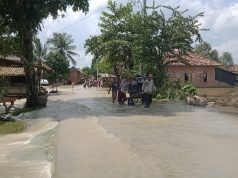 Air Sungai Lematang Meluap, Simpang PALI Tidak Bisa Dilintasi