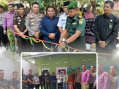 Bersama Kodim Muara Enim dan Bank SumselBabel, Ketua DPRD Deni Victoria Turut Serahkan Kunci Bedah Rumah ke Edi Candra