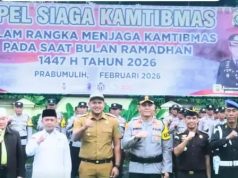 Wawako Franky Hadiri Apel Siaga Kamtibmas di Polres Prabumulih Jelang Ramafhan 1447 H