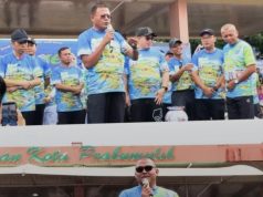 Sukseskan Sumsel Bugar, DKOP Gelar Jalan Santai Bersama Warga Prabumulih