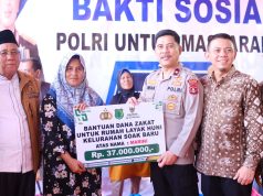 Pemkab Muba Dukung Bedah Rumah Serentak Polda Sumsel Dalam Rangka Hari Bhayangkara