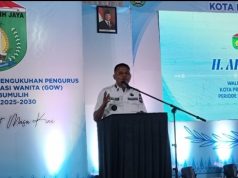 Kukuhkan Kepengurusan GOW, Wako Arlan Ungkap Pentingnya Peran Perempuan Dalam Mendukung Pembangunan