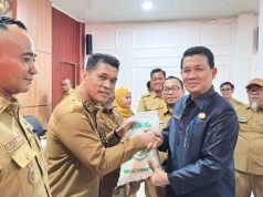 Pemkab Muba Salurkan Cadangan Pangan untuk Lima Desa Rentan Rawan Pangan