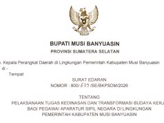 Pemkab Muba Resmi Terapkan WFH Setiap Jumat untuk ASN